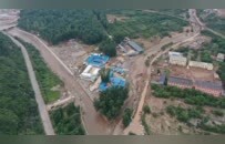 山洪过后的承德市六道河镇